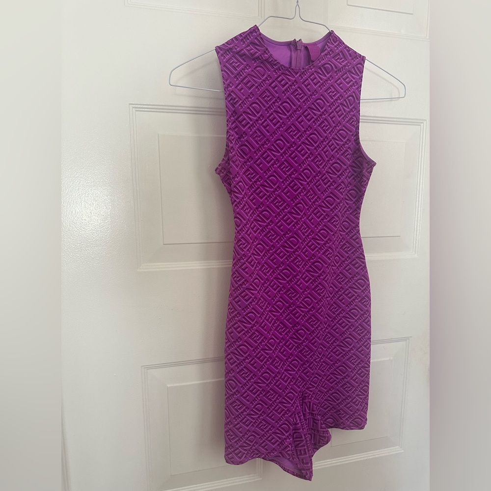 Fendi x Skims Vibrant Purple Mini jumpsuit